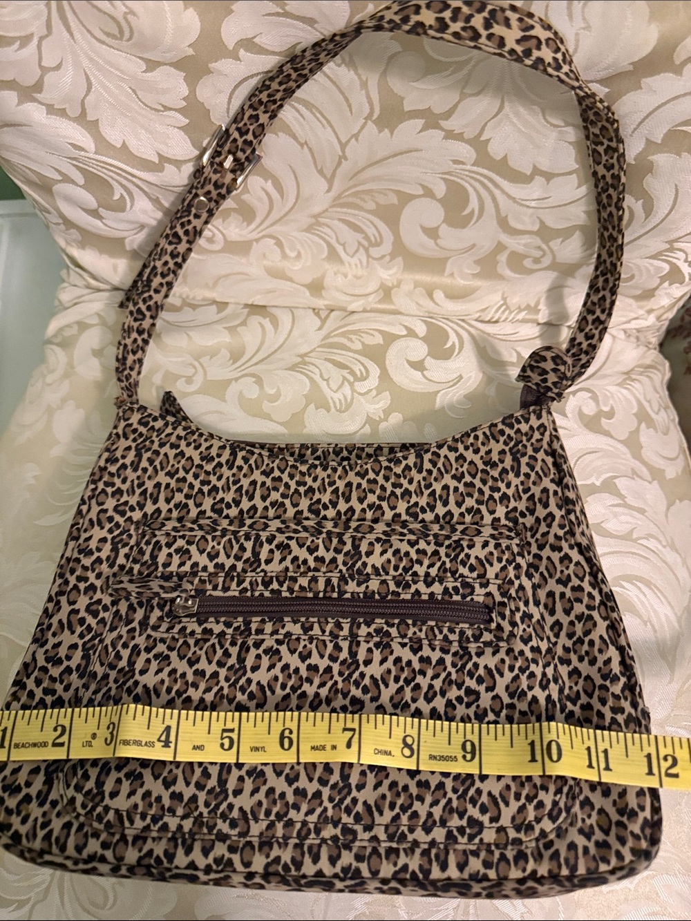 St. John's Bay Leopard Print Shoulder Bag - Beige and Black